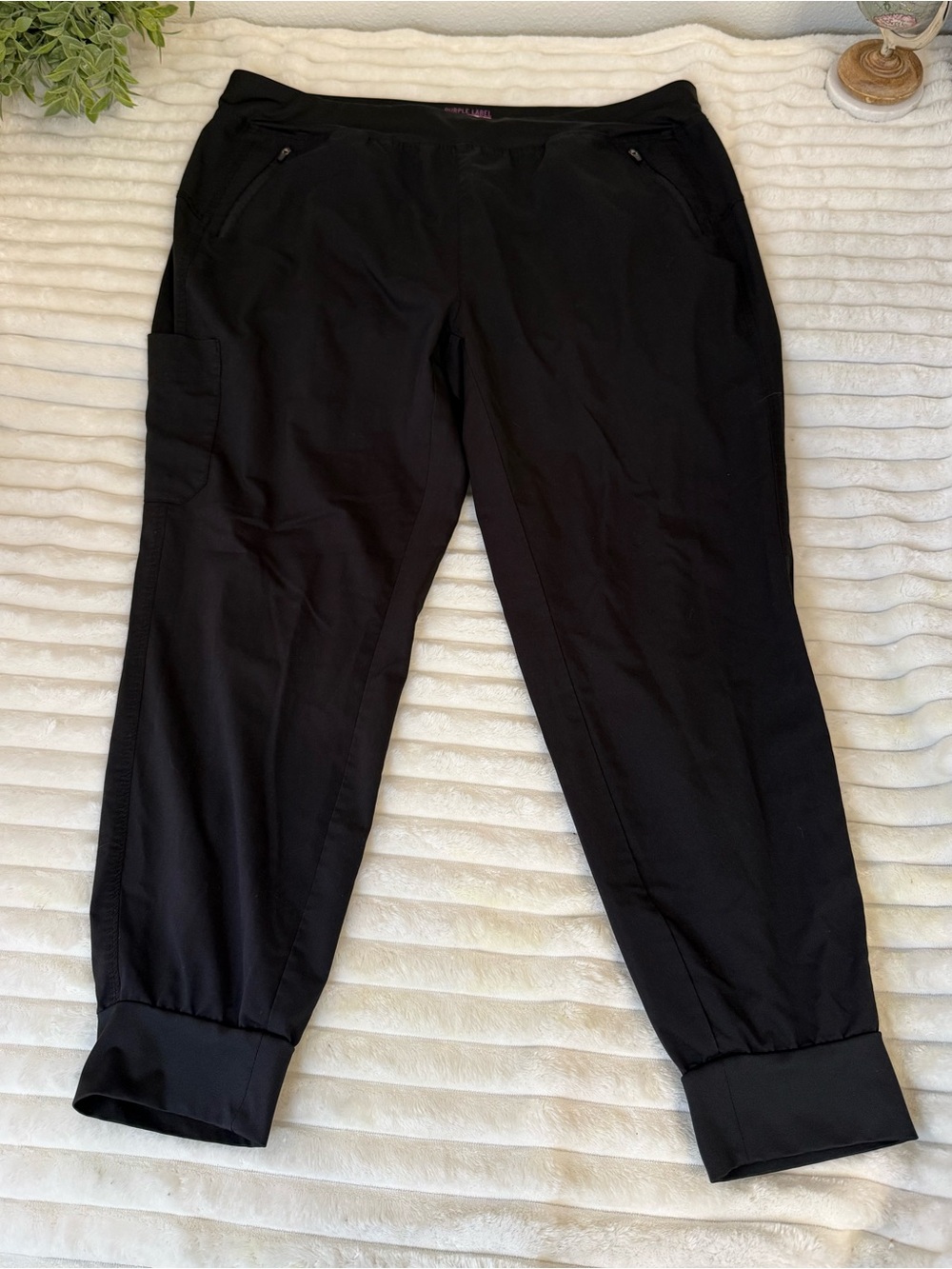 Healing hands purple label yoga jogger scrub pants size 2X